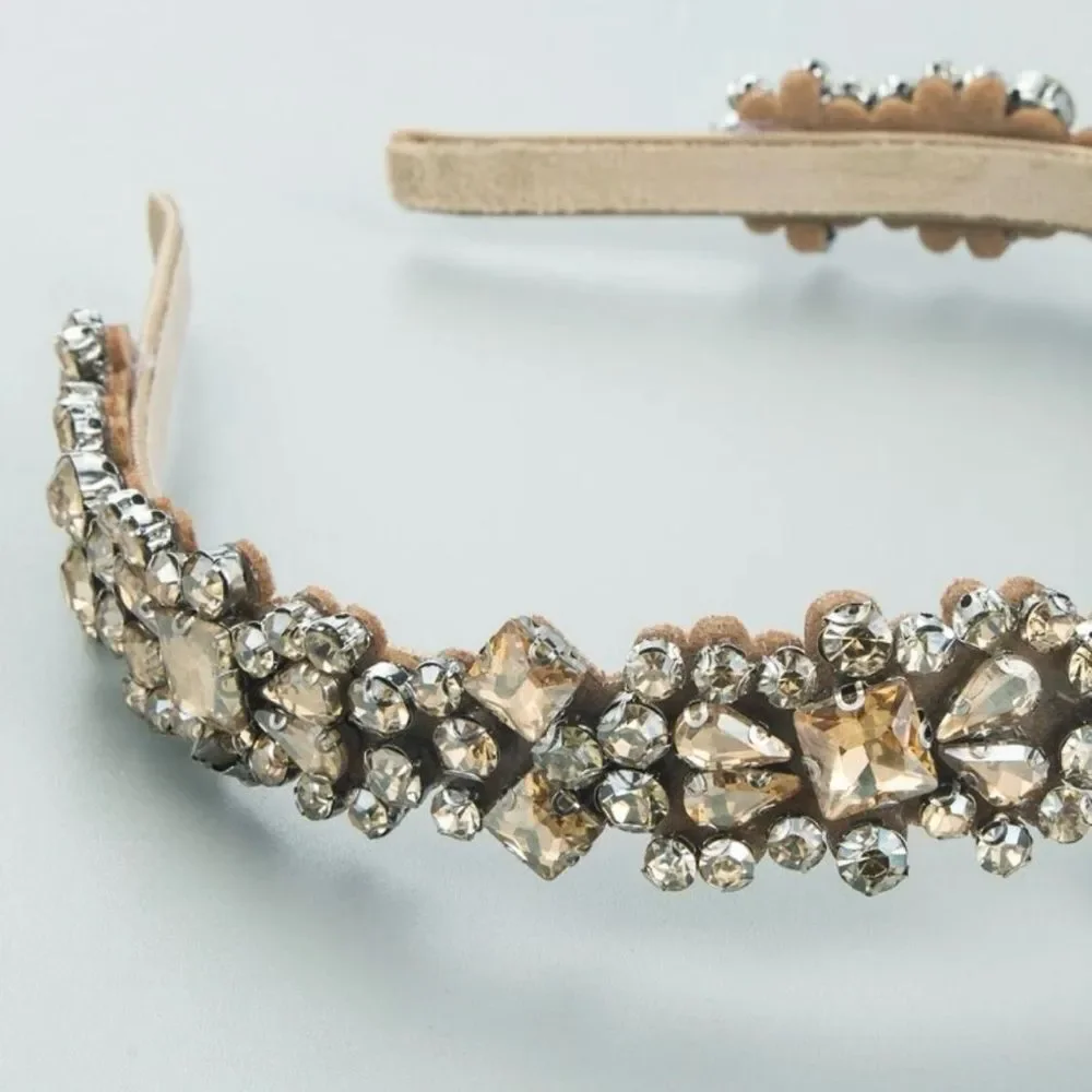 Gorgeous rhinestones beaded Headband‎